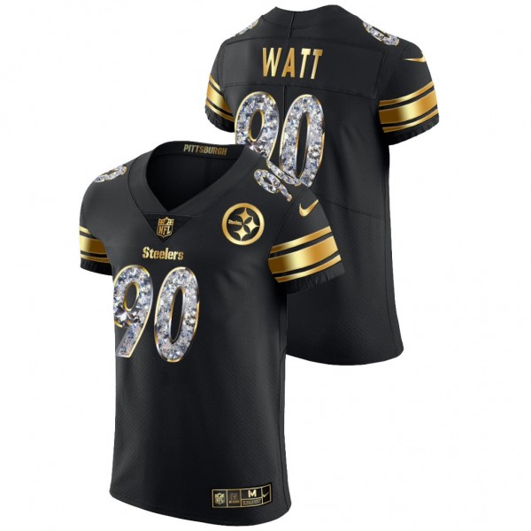 T.J. Watt #90 Steelers Diamond Edition Black Vapor...