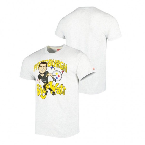 Men's T.J. Watt Pittsburgh Steelers Ash Caricature Player T-Shirt