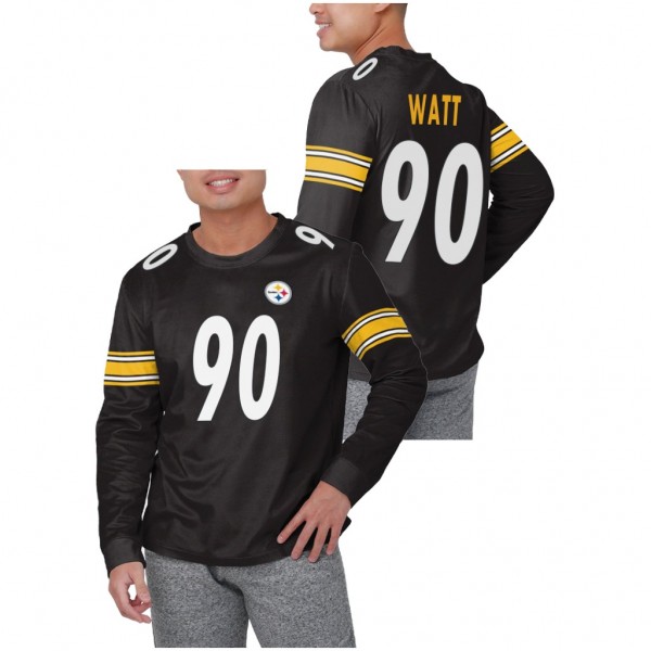Men's Steelers T.J. Watt Black Game Day Name Numbe...
