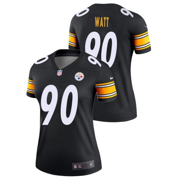 Women's T.J. Watt #90 Steelers Legend Black Jersey