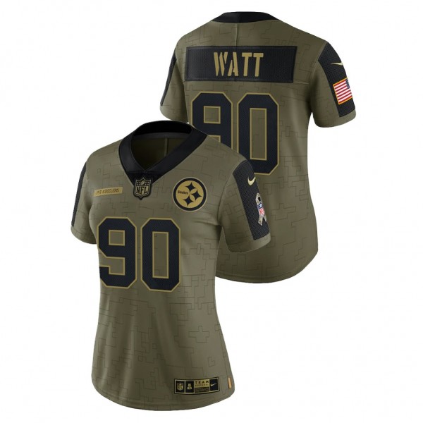 Women's Steelers T.J. Watt 2021 Salute To Service ...