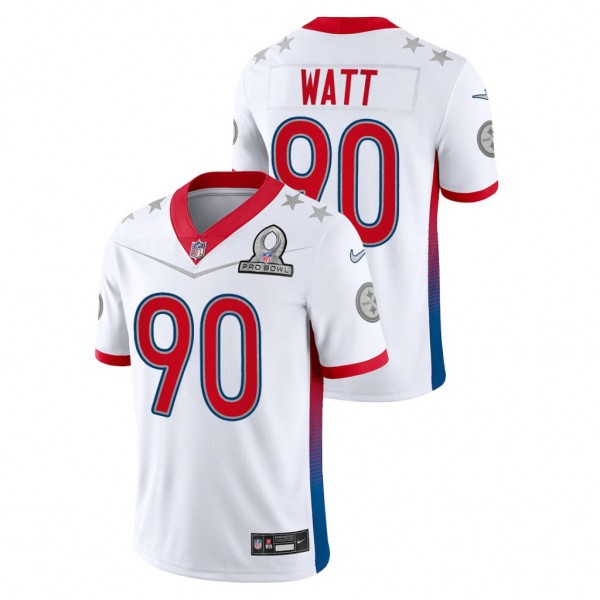 T.J. Watt #90 Steelers White 2022 AFC Pro Bowl Gam...