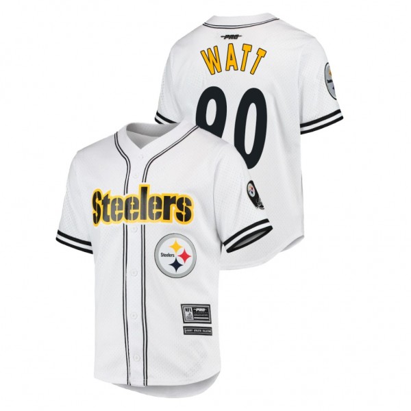 T.J. Watt Pittsburgh Steelers White Team Logo Mesh...