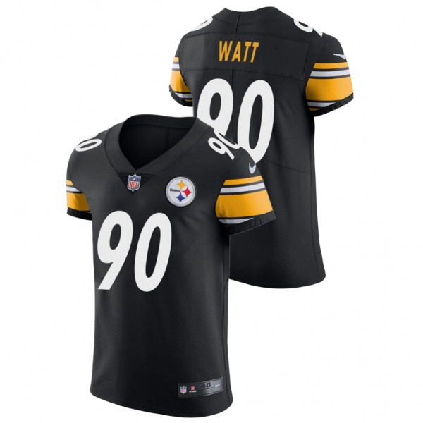 Men's Pittsburgh Steelers T.J. Watt Black Vapor Elite Jersey