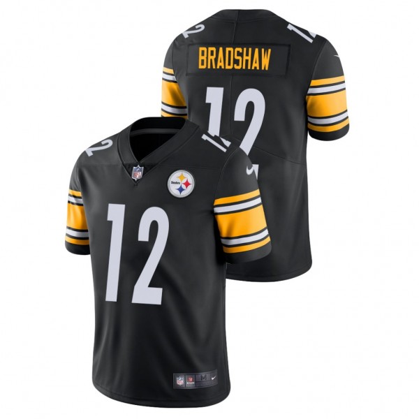 Terry Bradshaw Pittsburgh Steelers Black Vapor Limited Retired Player Jersey