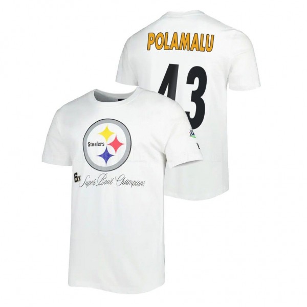Pittsburgh Steelers Troy Polamalu 6x Super Bowl Ch...