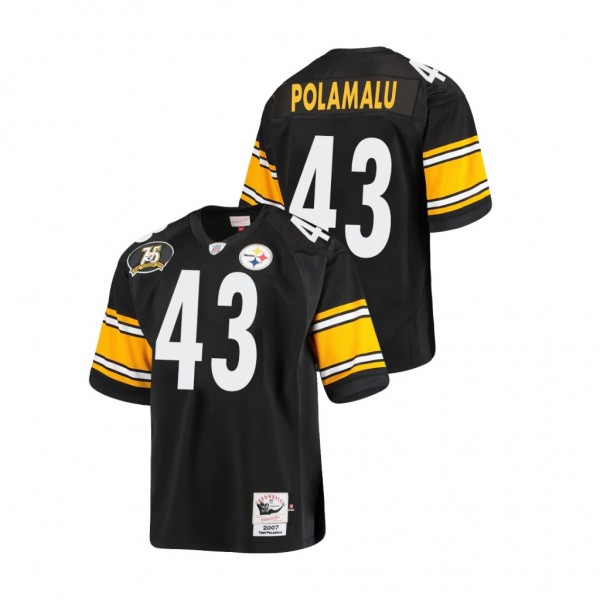Troy Polamalu Pittsburgh Steelers Throwback Black ...