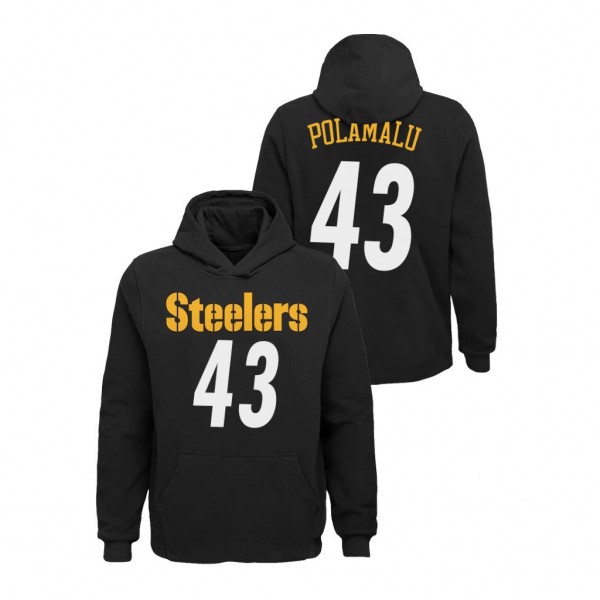 Youth Troy Polamalu Steelers Mainliner Player Name...