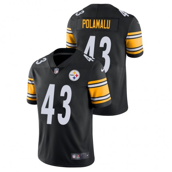 Troy Polamalu Pittsburgh Steelers Black Vapor Limited Retired Player Jersey