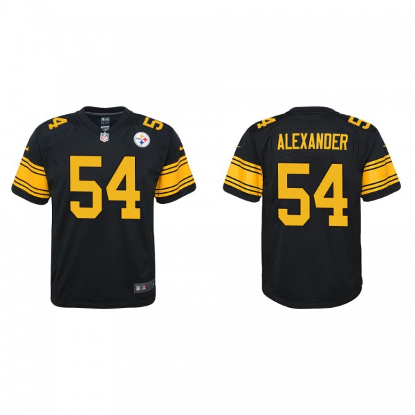 Youth Pittsburgh Steelers Kwon Alexander Black Alt...