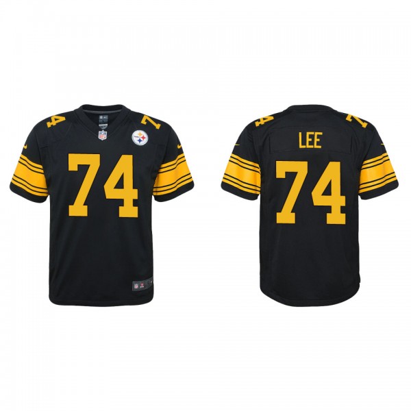 Youth Logan Lee Pittsburgh Steelers Black Alternate Game Jersey