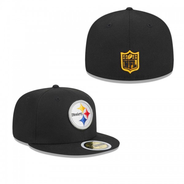 Youth Pittsburgh Steelers Black Main 59FIFTY Fitte...