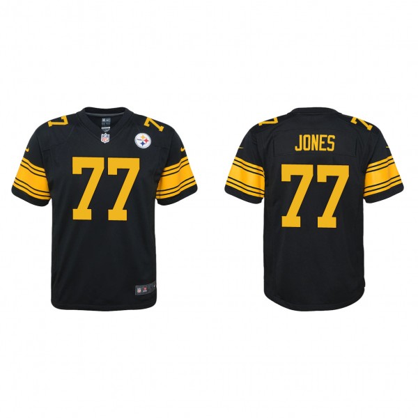 Youth Pittsburgh Steelers Broderick Jones Black 20...